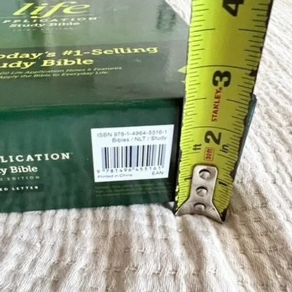 Tyndale NLT Life Application Study Bible 3rd Ed Black Onyx Leather Like NEW - Picture 11 of 11